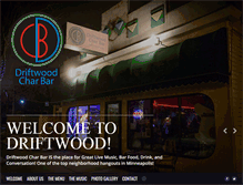 Tablet Screenshot of driftwoodcharbar.com